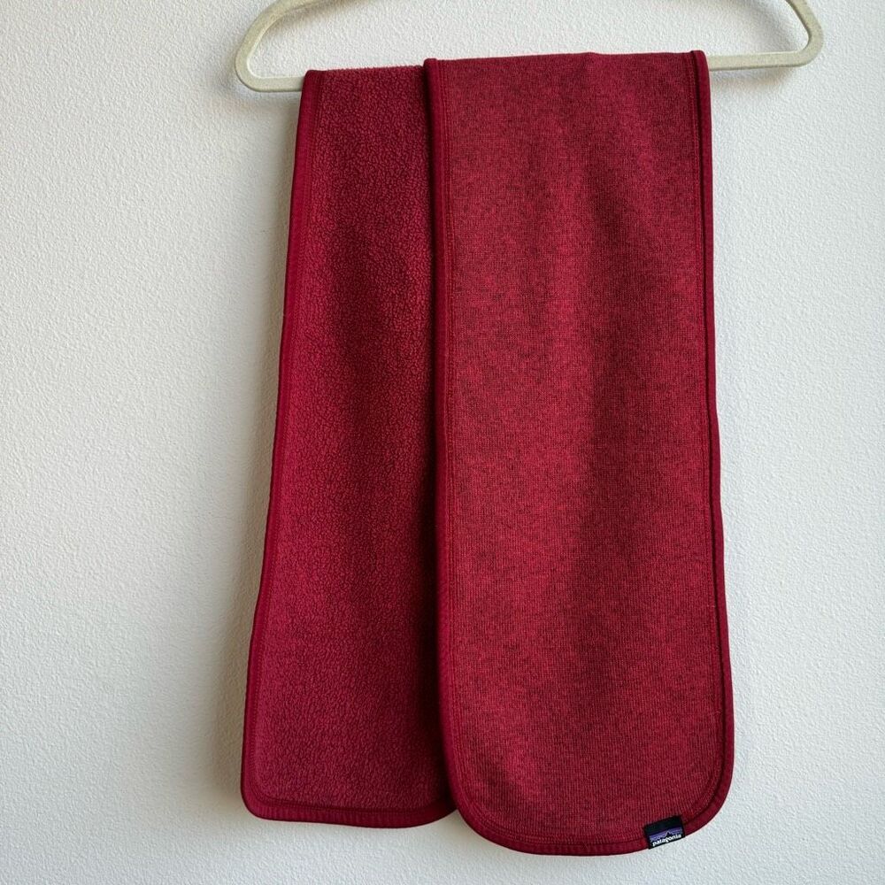 Patagonia Better Sweater Responsible Sustainable Polyester Scarf Unisex Red